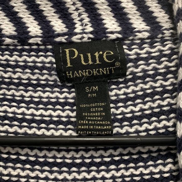 Pure HandKnit Striped Cardigan S/M - Picture 3 of 5
